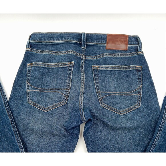 Hollister Skinny Advanced Stretch Mens 29x30 Medium Wash Distressed Denim Jeans - Picture 8 of 9